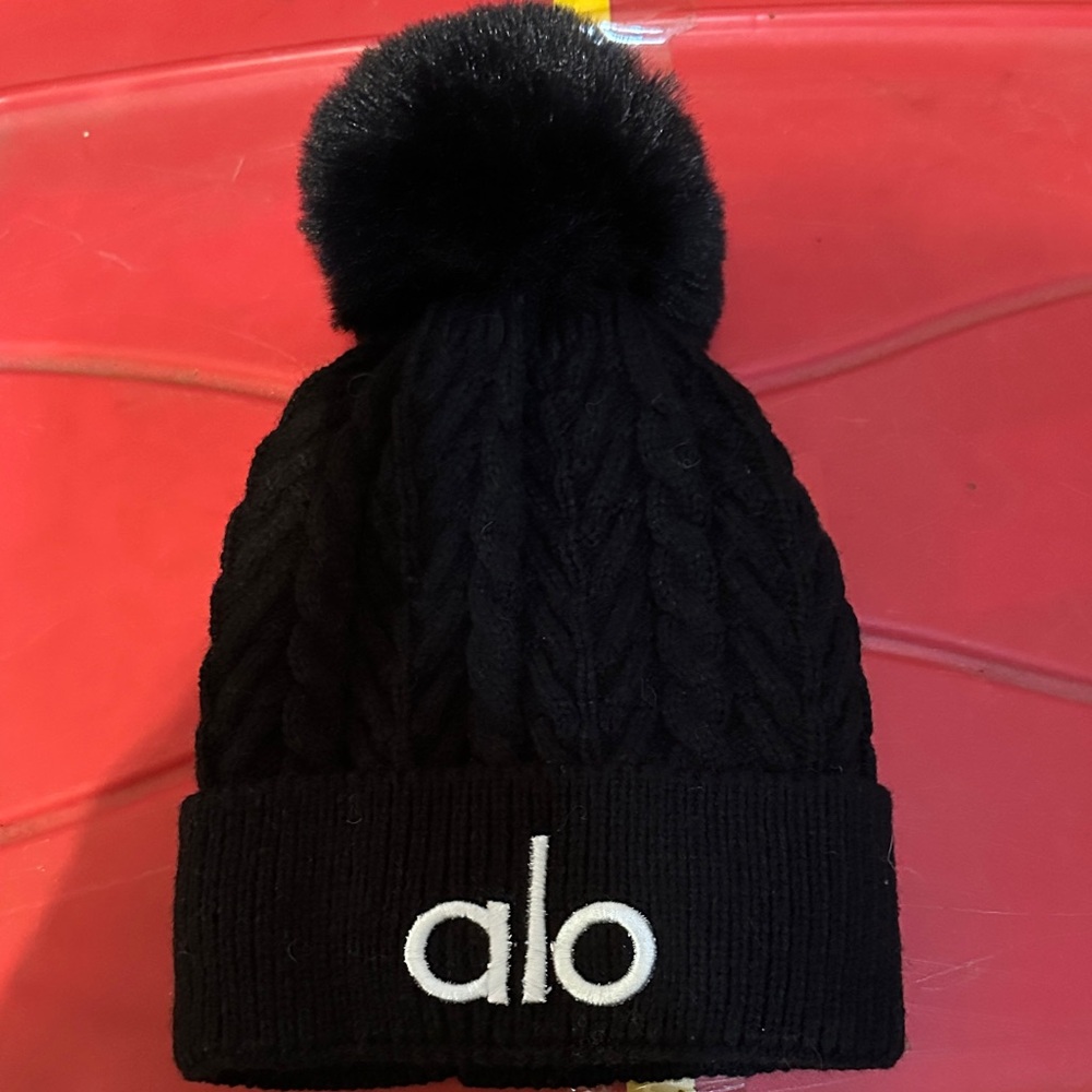 Inspired Black Cable Knit Beanie